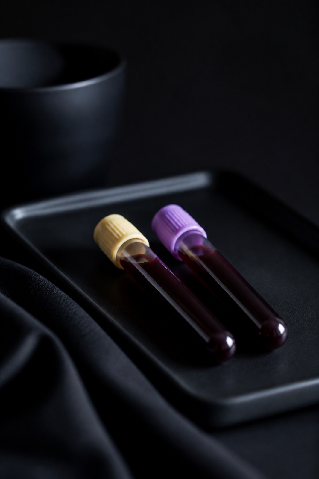 Sealed laboratory collection tubes